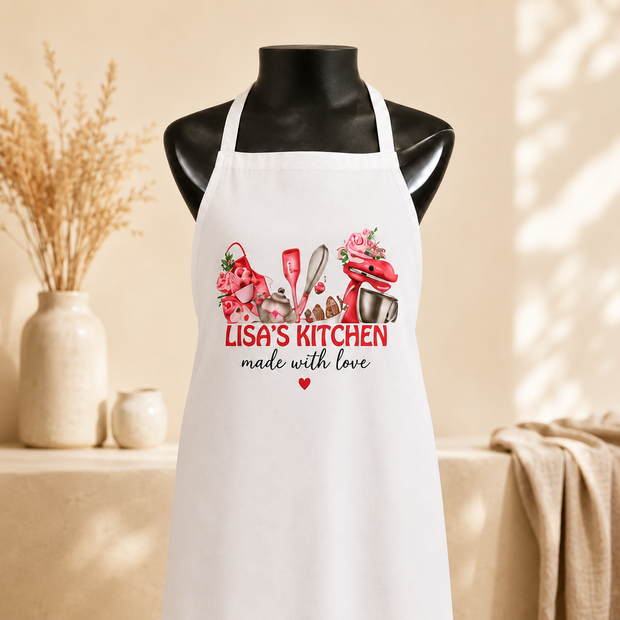 Enliven Prints | White Apron